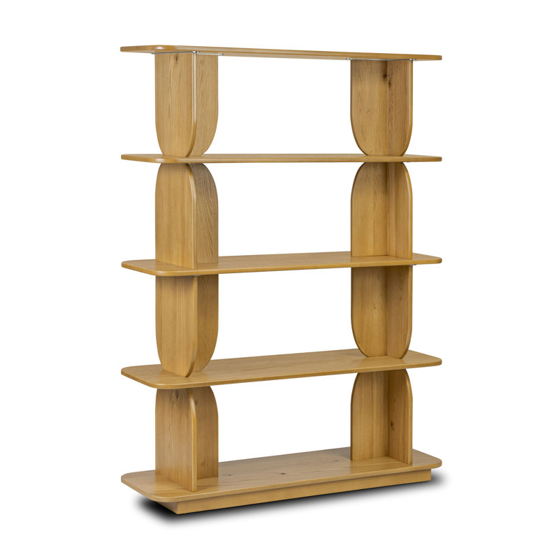 Bibliothèque en bois Padua, Brun