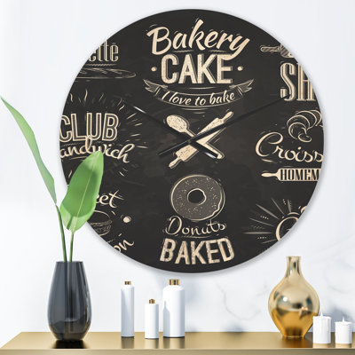Bakery Characters - Modern Wood Wall Clock