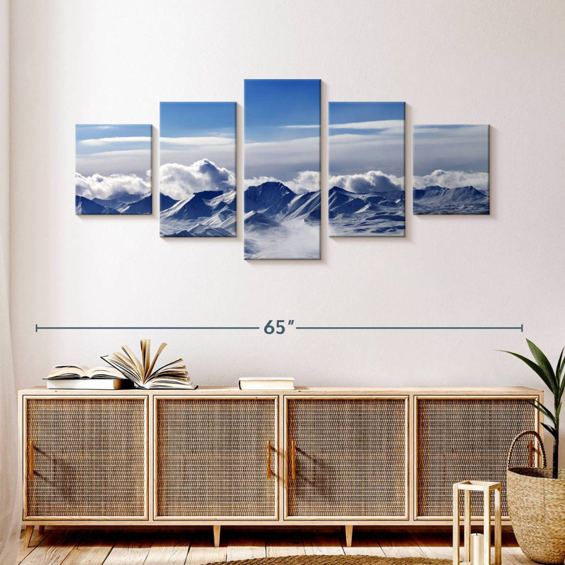 Snowy Mountains Winter Upland, 24" H x 55" W