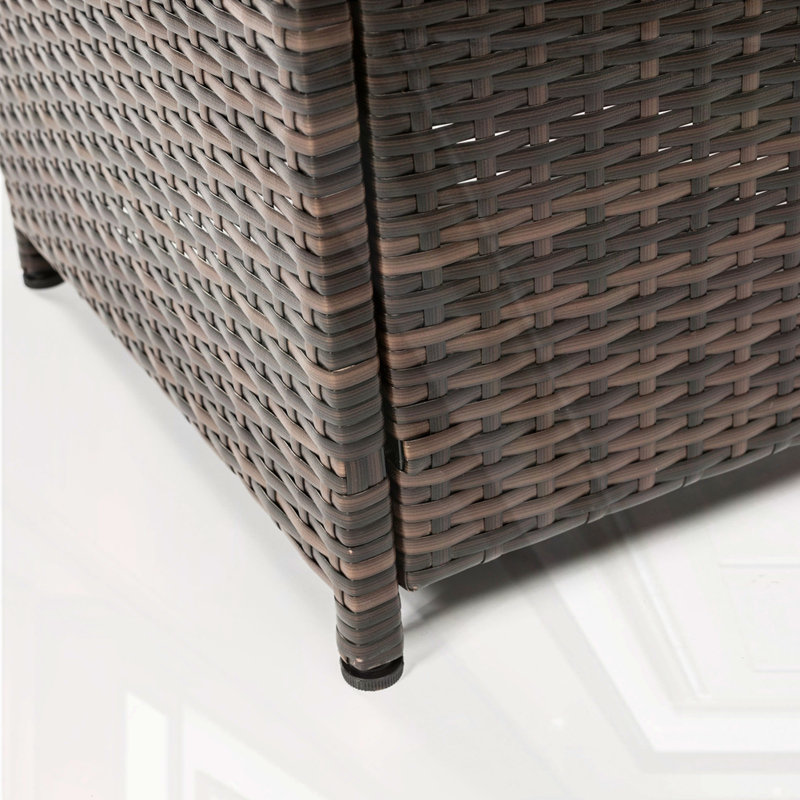28inch Wicker Square Fire Pit Table