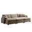 Canapé modulaire surdimensionné Boneless, avec 3 repose-pieds pouvant servir de canapé-lit, canapé 3 places avec 3 repose-pieds-1194474565