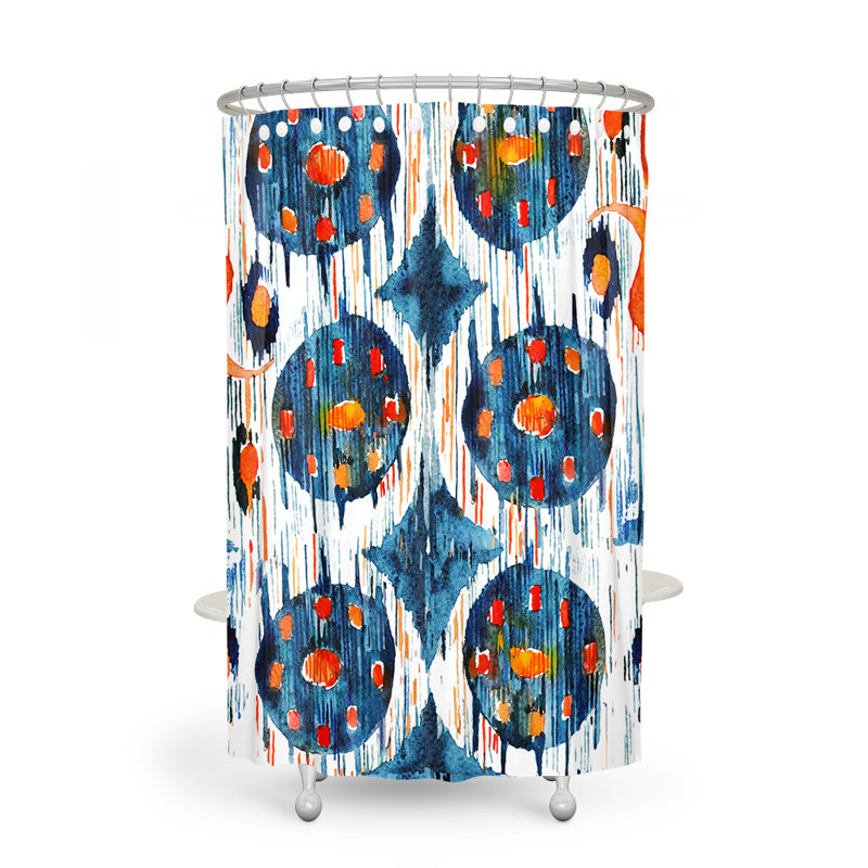Rideau de douche simple Ikat, H 83 po x l 70 po