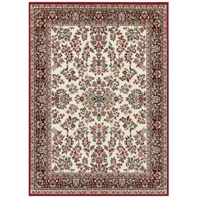 Zabul Tufted Red/Beige/Pink Rug