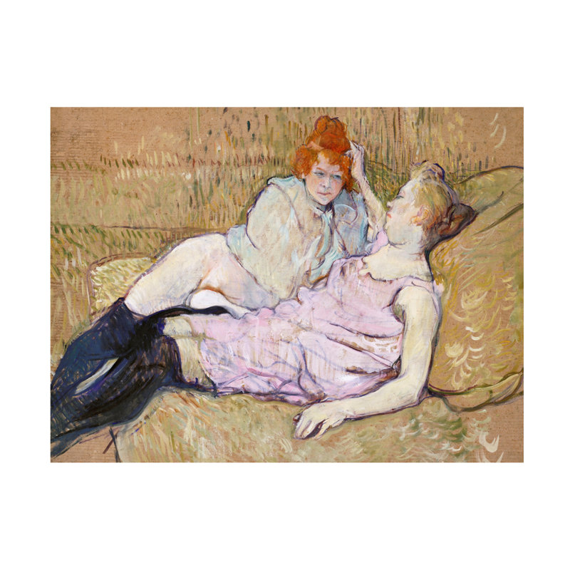 «The Sofa Ca.1894 on Canvas» par pictufy, impression, H 18 po x l 24 po x P 2 po