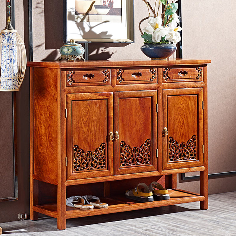 Armoire à chaussures en bois massif