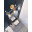 Base de meuble-lavabo; Chrome poli Verre transparent-242631156
