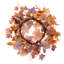 Couronne de bougie en feuille d'érable artificielle orange 16 po Primrue