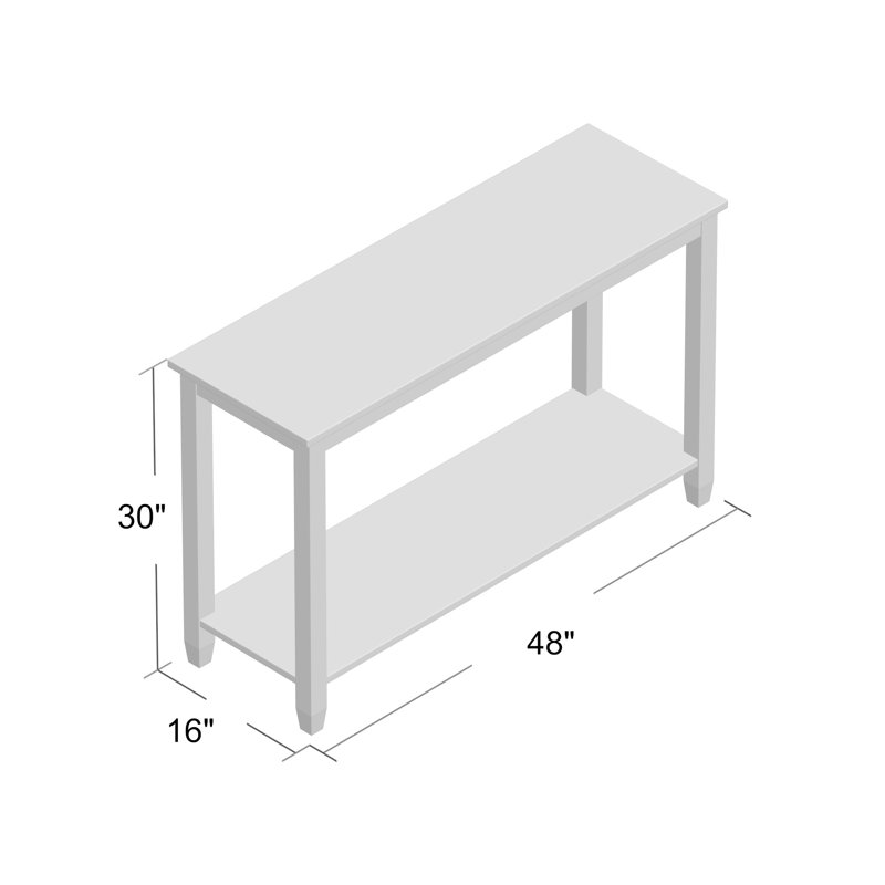 Nerseh 48'' Solid Wood Console Table