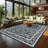 Floral Washable Area Rug Vintage Large Rugs for Living Room Soft Non-Slip Carpet Indoor Floor Stain Resistant Carpets for Bedroom Dining Room Farmhouse Nursery Home Office-732816747-734793273
