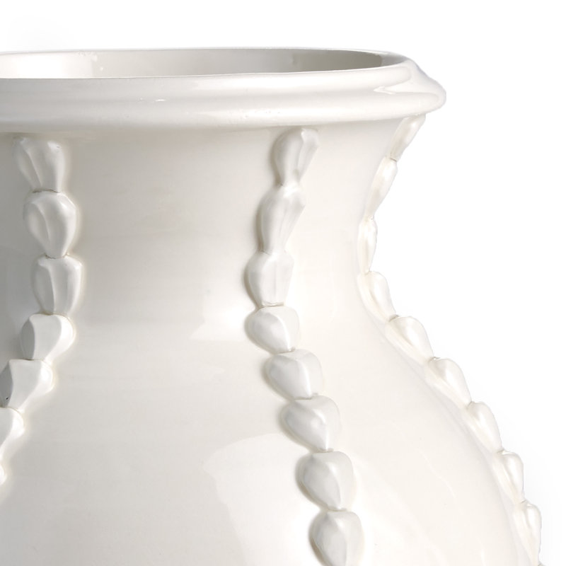 Handmade Table Vase, White