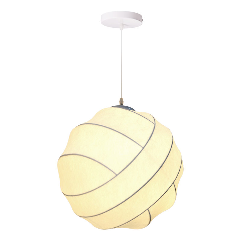 Luminaire suspendu en globe à 1 lumière de type juillet Julus, H 19,68 po x l 19,68 po