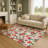 Premium Machine Washable Dockside AMF1822 Nutcracker and Poinsettia Rug-1217865741