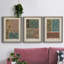 Nouveau Decorative X - Ensemble de 3 peintures sur toiles encadrées-1487990061-1487990058