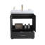 Meuble-lavabo simple 30 po noir moderne autoportant
