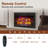 Merola 28"W Recessed Electric Fireplace with Remote