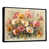 Toile avec cadre flottant noir