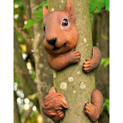 Harkins Animals Weather Resistant UV Resistant Plastic Garden Statue