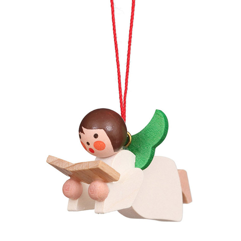 Ornement figurine suspendue ange et livre