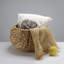 Round Water Hyacinth Wicker Basket with Handles, Eco-Friendly Home Organizer