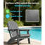 Chaise pliante Adirondack pour foyer d'extérieur pliable en plastique avec porte-gobelets et dossier réglable Chaises de patio robustes en PEHD toutes saisons pour la pelouse et la piscine de jardin-109086075