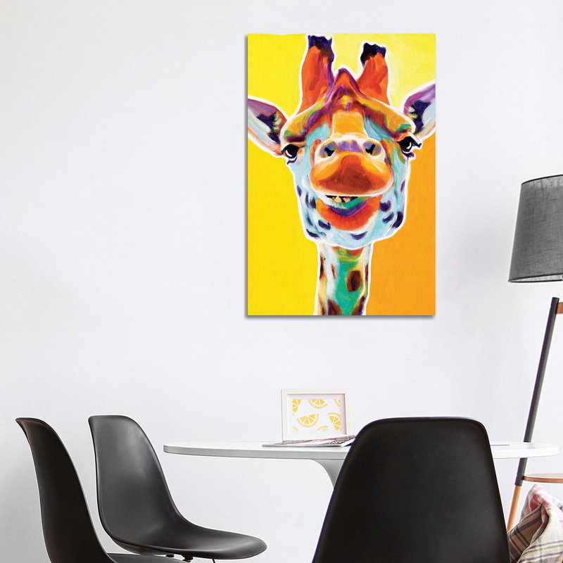Giraffe III by DawgArt - Print on Canvas, No Frame, 45.72 cm H x 45.72 cm W x 3.175 cm D