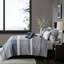 Ensemble de courtepointe réversible 6 pièces en bleu marine / très grand lit. Rembourrage. Coussins décoratifs plissés. Très grand lavable et enchanteur. Pièces avec coussins. Polyvalent-121313506-121313507