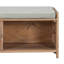 Banc de rangement pour chaussures de 43 po de large avec banc de rangement pour hall d'entrée-833058112