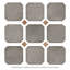 Laverton Octagon Grafito avec taco 7-7 / 8 po X 7-7 / 8 po Carreau de porcelaine pour plancher et mur-112730085