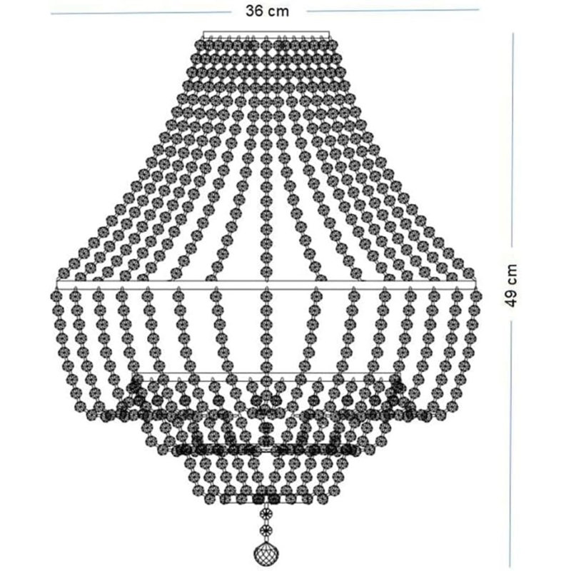 Darlene 1 - Light Chrome Pendant