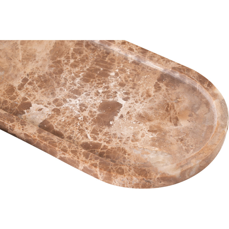 Marbre véritable Vanta beige 2 pièces Plateau, Beige