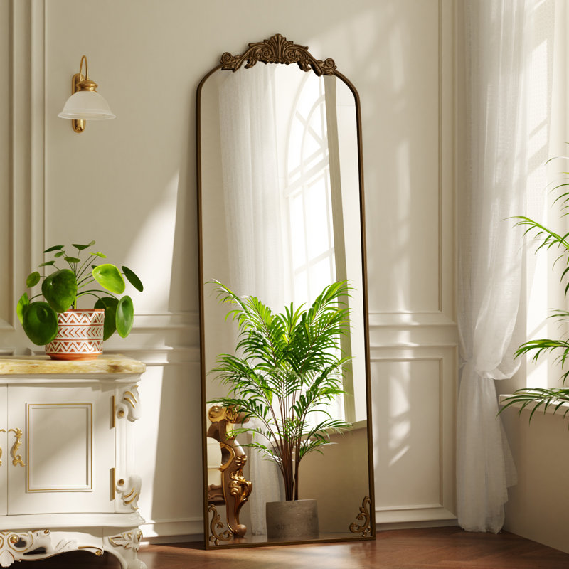 Jovitah Aluminium Arch Floor Mirror, Bronze