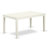 7 Piece Dining Room Table Set Consist of a Rectangle Kitchen Table and 6 Dining Chairs, 36x60 Inch, Linen White-423856986