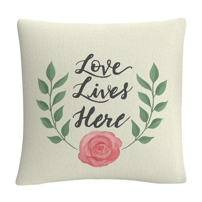 Coussin décoratif ABC Love Lives Here