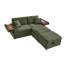 Causeuse et chaise longue Fluffy 2-en-1 avec rangement caché, repose-pieds double et table-1301622269
