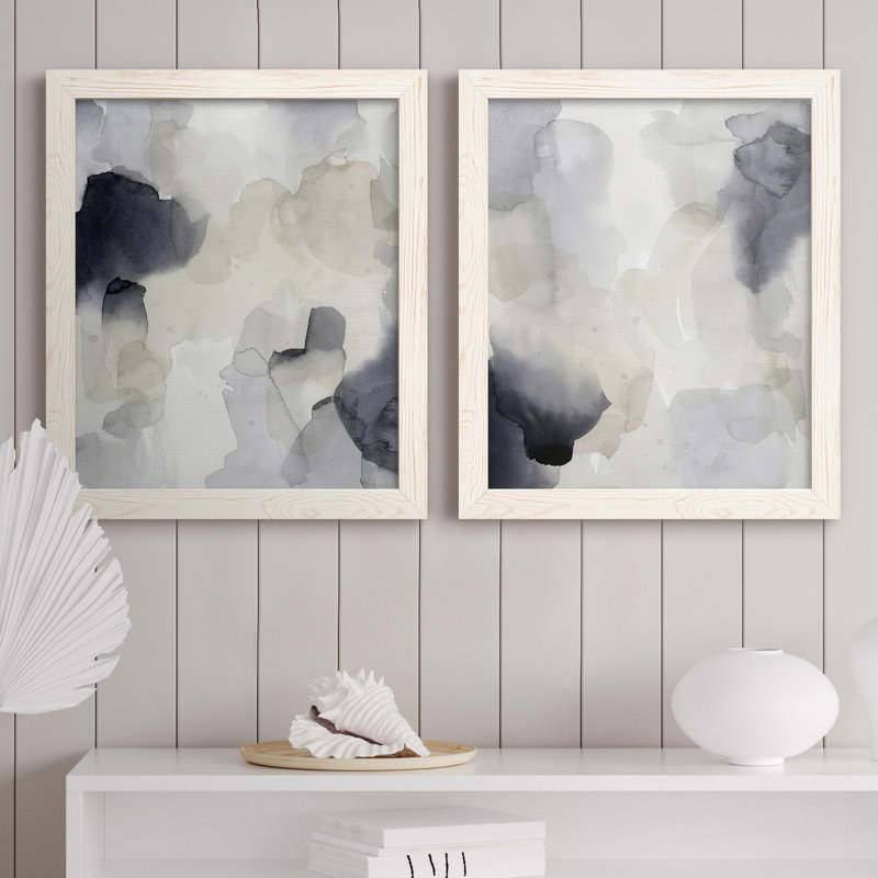 Earl Grey Tea I - ensemble de 2 reproductions d'art sur toile, Toile blanche encadrée, H 24 po x l 36 po x P 1,5 po