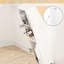 Armoire de salle de bain blanche haute - 1 tiroir, 2 portes, revêtement d'armoire stable