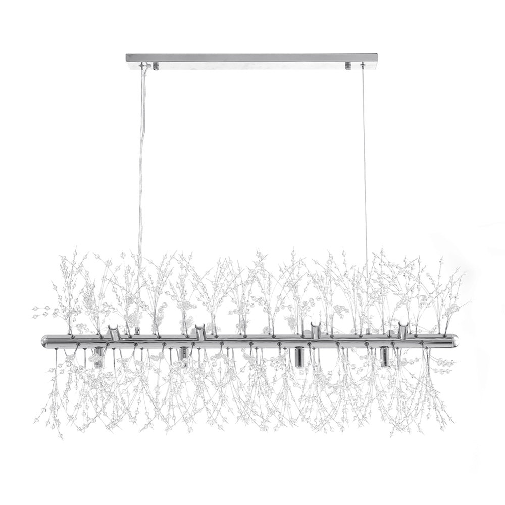 Adoniyah Dandelion 9-Light Modern Crystal Firework Chandelier