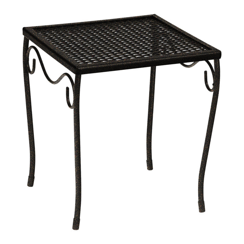 Briarwood Outdoor Square Side Table, Chestnut Brown, 12.5" W x 12.5" L x 13.7" H