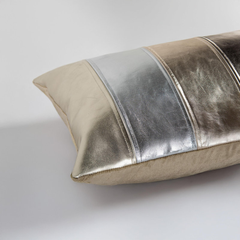 Down Filled Glam Accent Throw Pillow