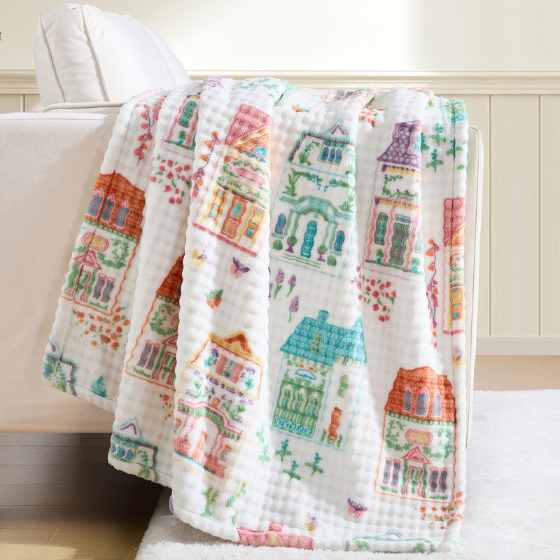 Plaid Lenox Bubble Plush 50x70, Spice Village, Spice Village