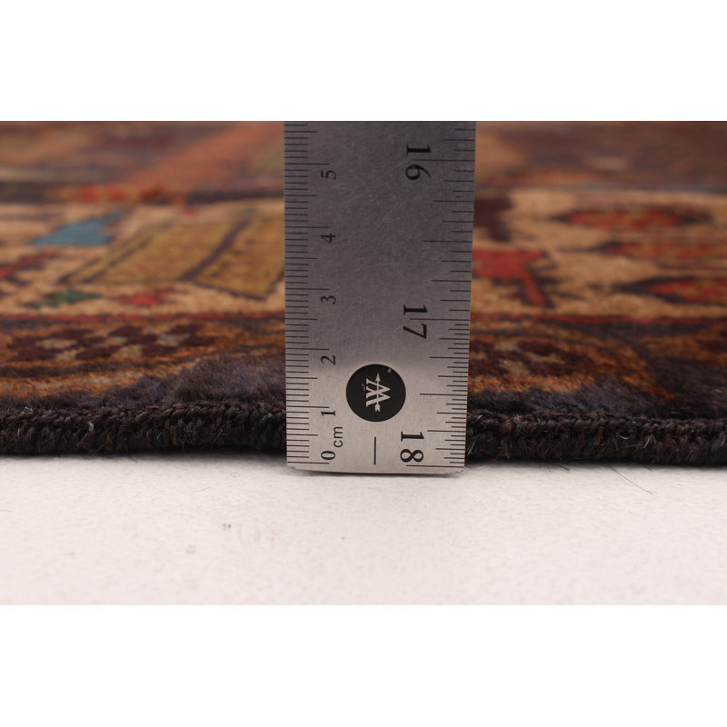 Tapis unique en laine noué à la main nouvel âge 3 pi 9 po x 6 pi 4 po Pomperie