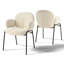 Anston 46cm H Linen Upholstered Metal Upholstered Back Armchair-1613786372