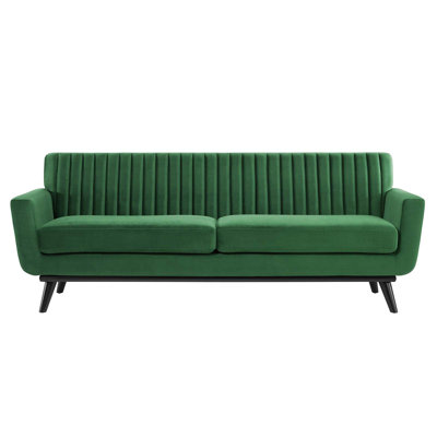 Engage Channel Tufted Fabric Sofa