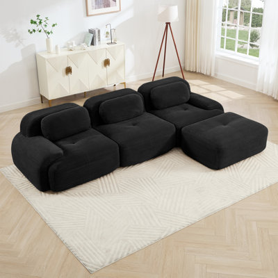 Canapé modulaire en L sans assemblage Conception ergonomique pour animaux de compagnie