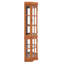 Armoire d'éclairage de coin à 5 tablettes avec étagère en chêne 5 pièces-1821382378