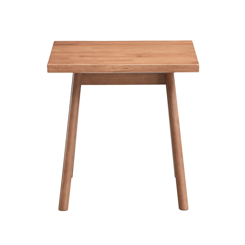 Table de bout décontractée à finition naturelle de style Mid-Century 1pc