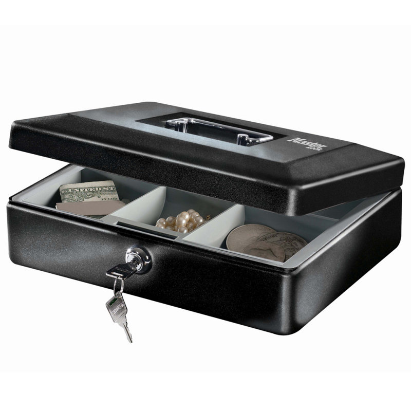 Master Lock Small Cash Box with Tray