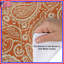 Housses de couette orange à motif cachemire-130505209