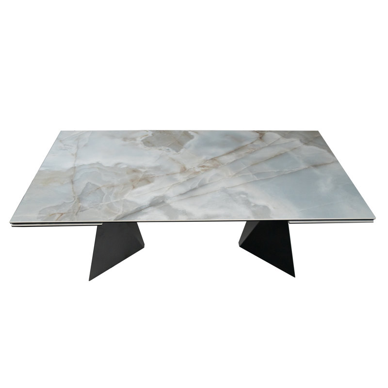 Brycelyn Extendable Metal Base Dining Table
