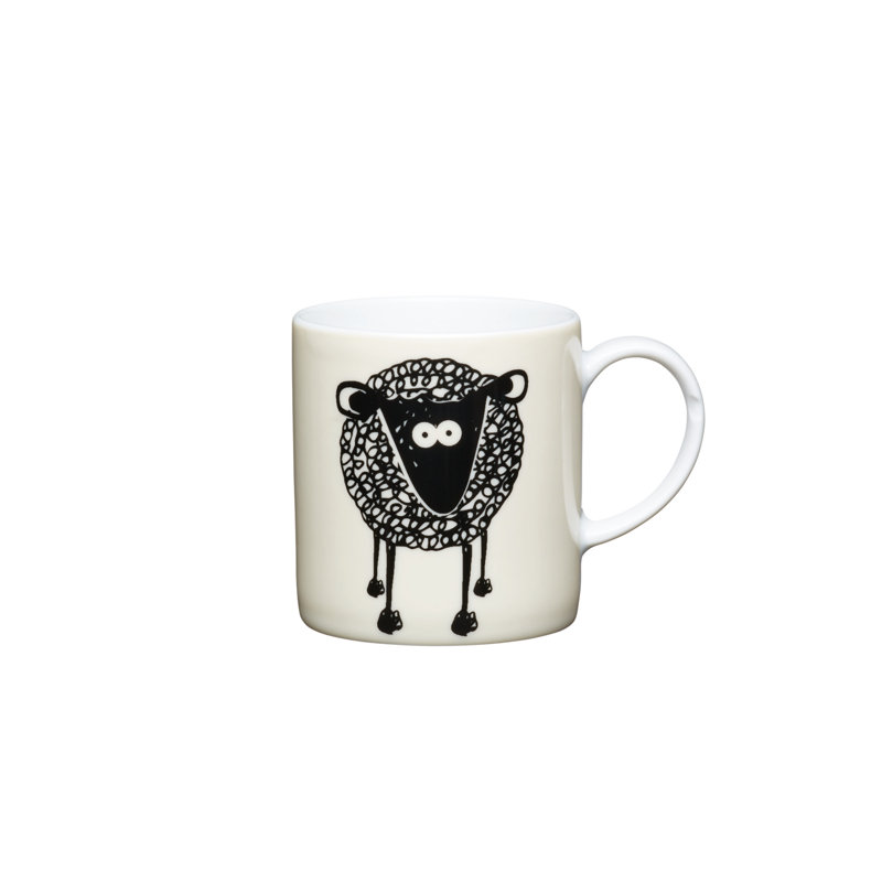 KitchenCraft 80ml Porcelain Sheep Espresso Cups